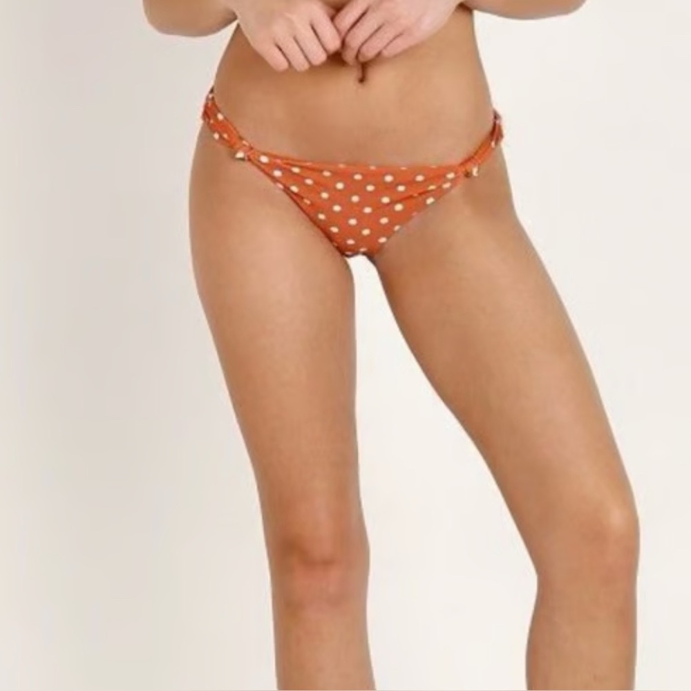 For love and lemons Orange Polka Dot Bikini Bottom Sz XS